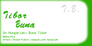 tibor buna business card